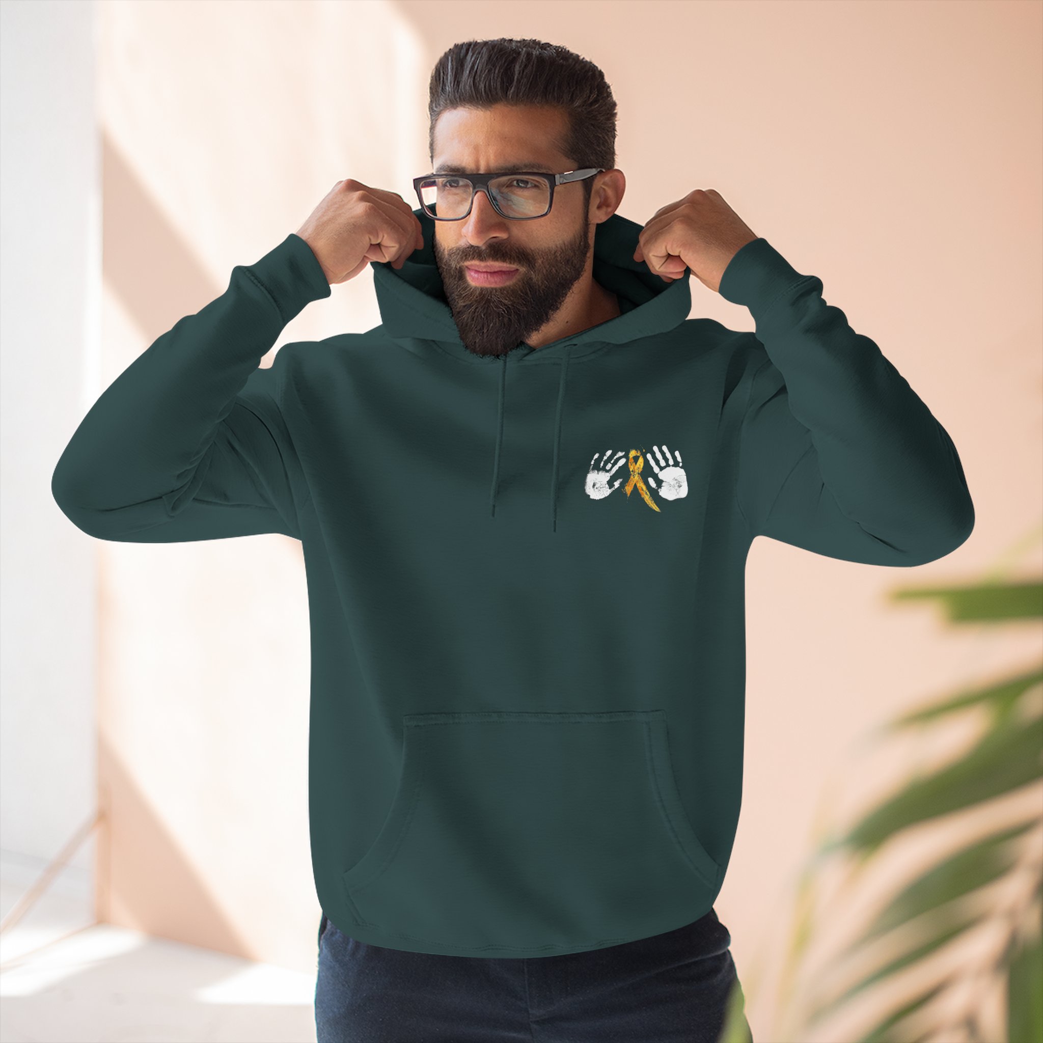 Hope Ribbon Hoodie — Awareness Ribbon Fleece Pullover - Image 29