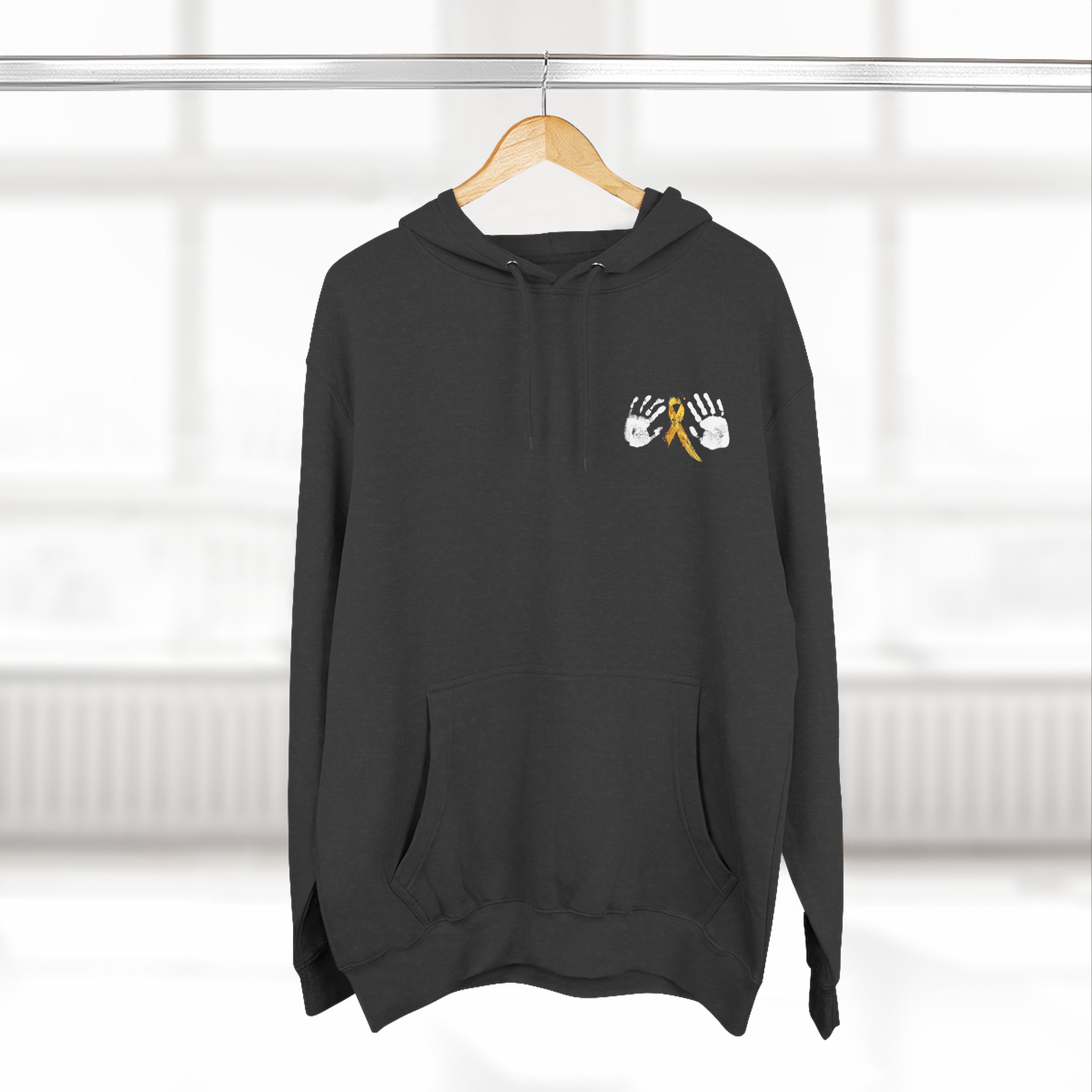Hope Ribbon Hoodie — Awareness Ribbon Fleece Pullover - Image 12