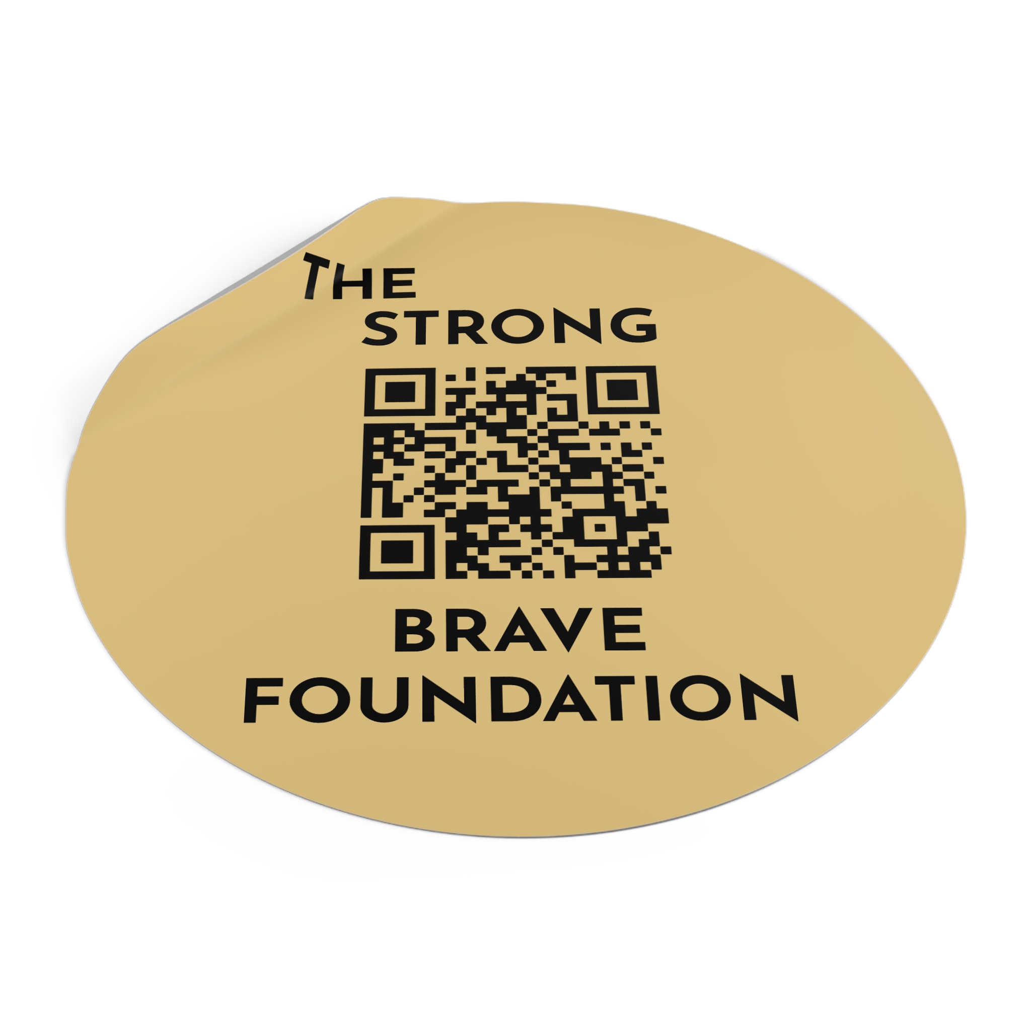 Strong & Brave Foundation-W/ QR Vinyl Stickers With QR - Empowering Support for Cancer Awareness - Image 14