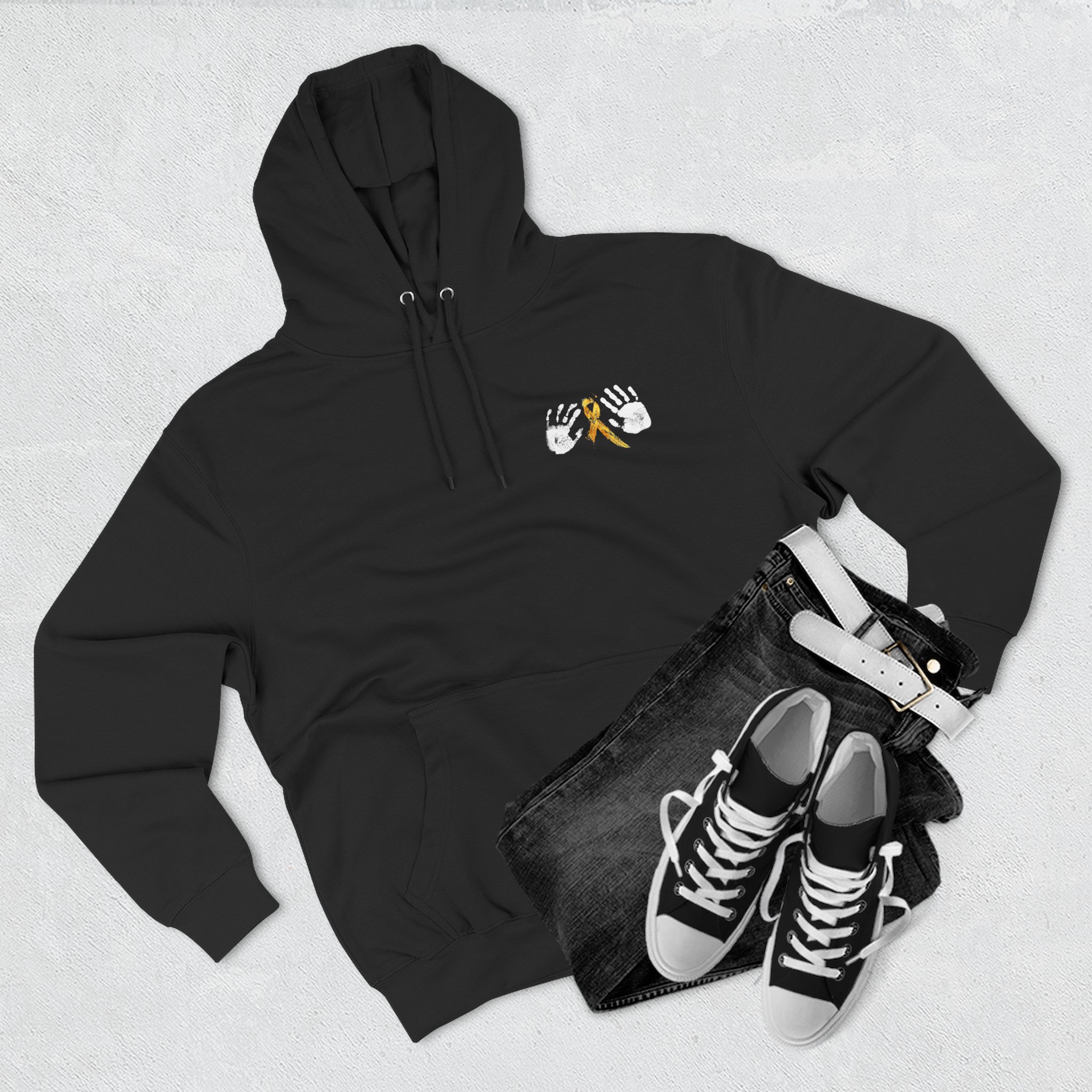 Hope Ribbon Hoodie — Awareness Ribbon Fleece Pullover - Image 16