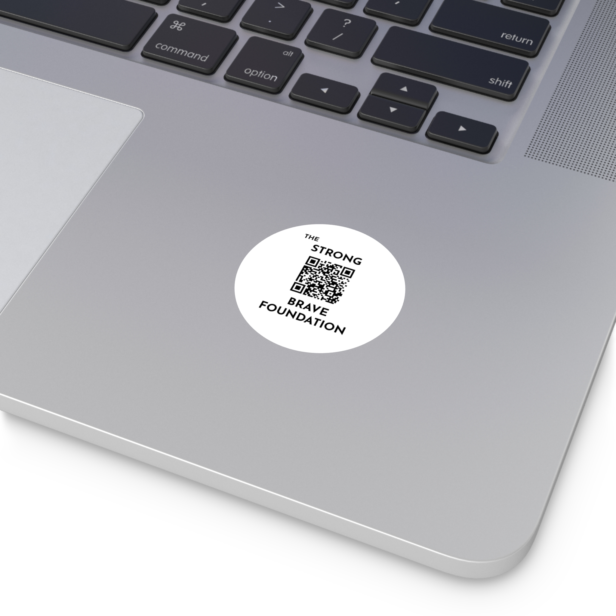 Strong & Brave Foundation-W/ QR Vinyl Stickers With QR - Empowering Support for Cancer Awareness - Image 8