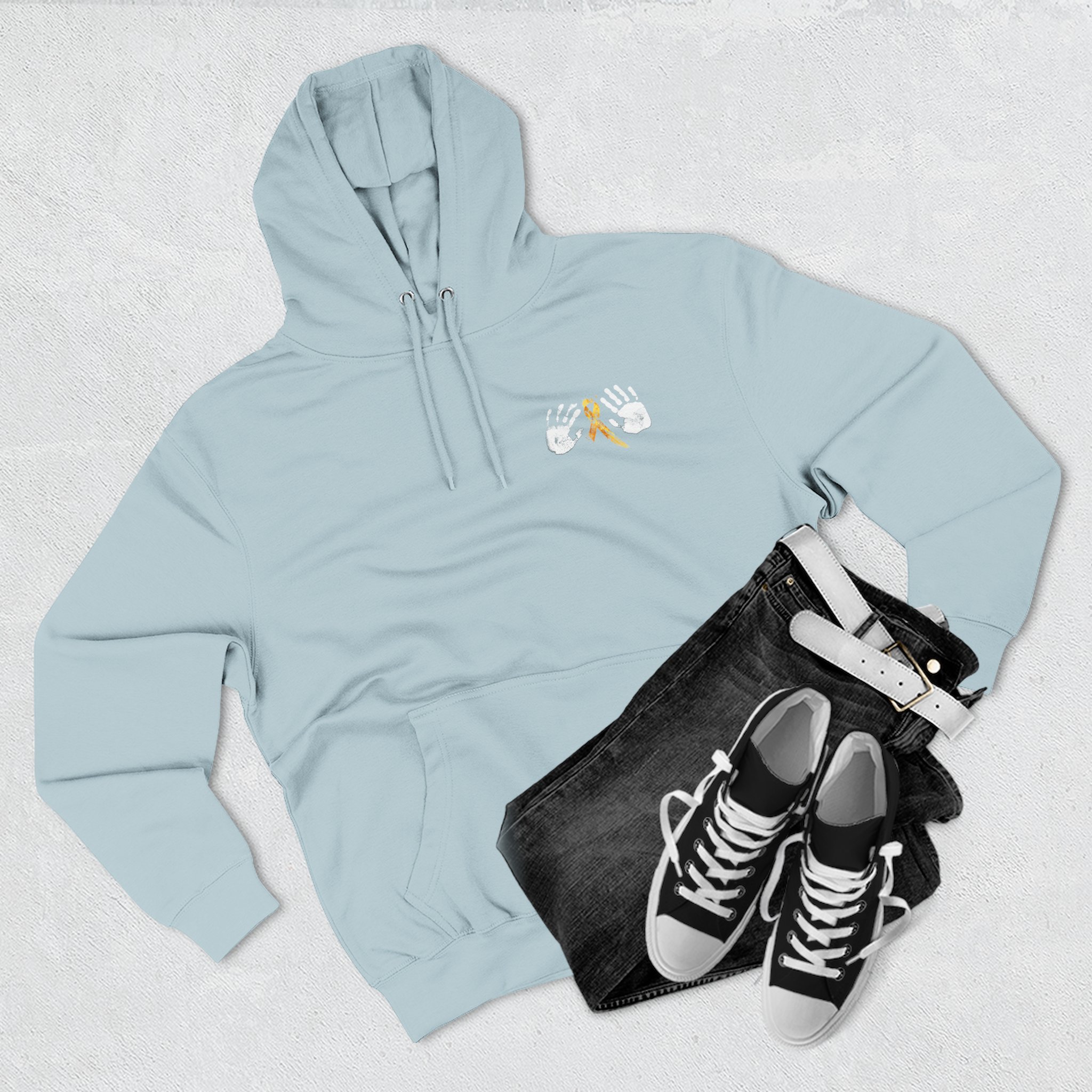 Hope Ribbon Hoodie — Awareness Ribbon Fleece Pullover - Image 23