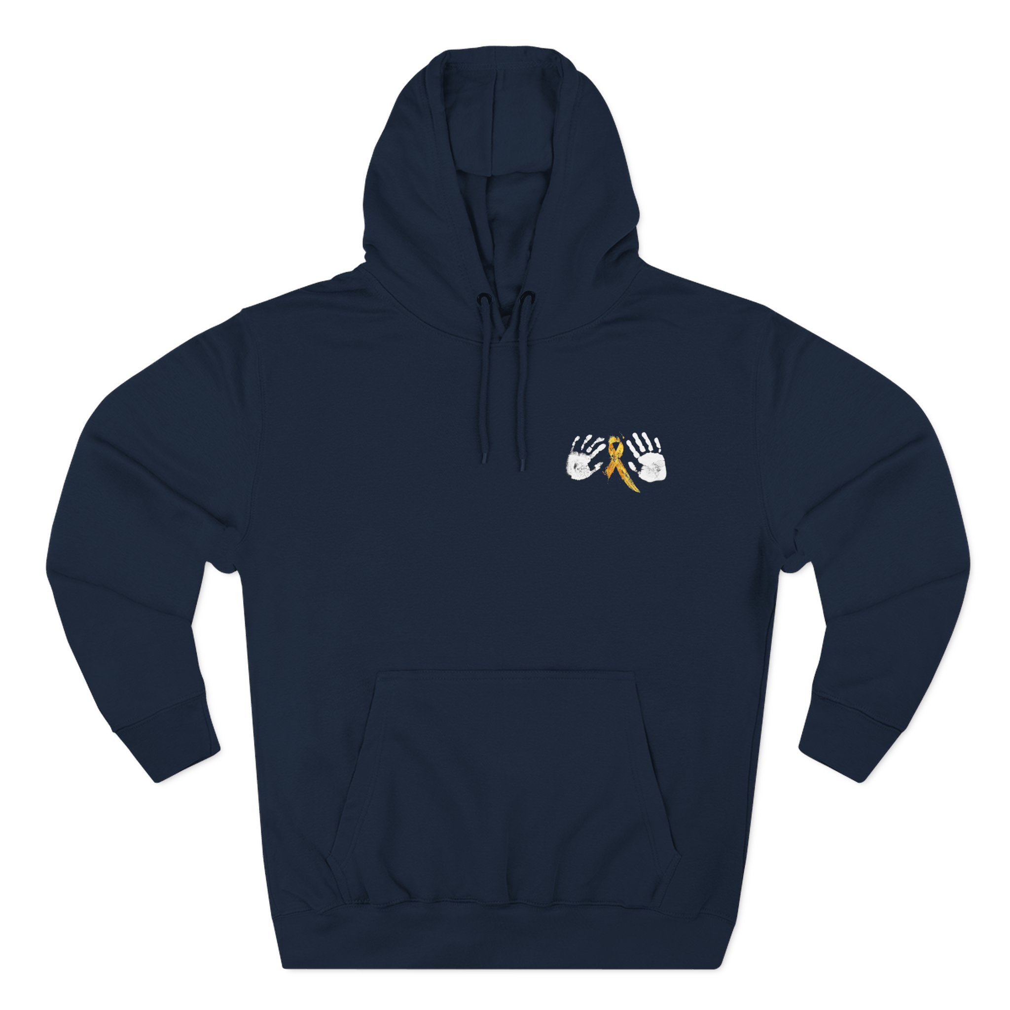 Hope Ribbon Hoodie — Awareness Ribbon Fleece Pullover