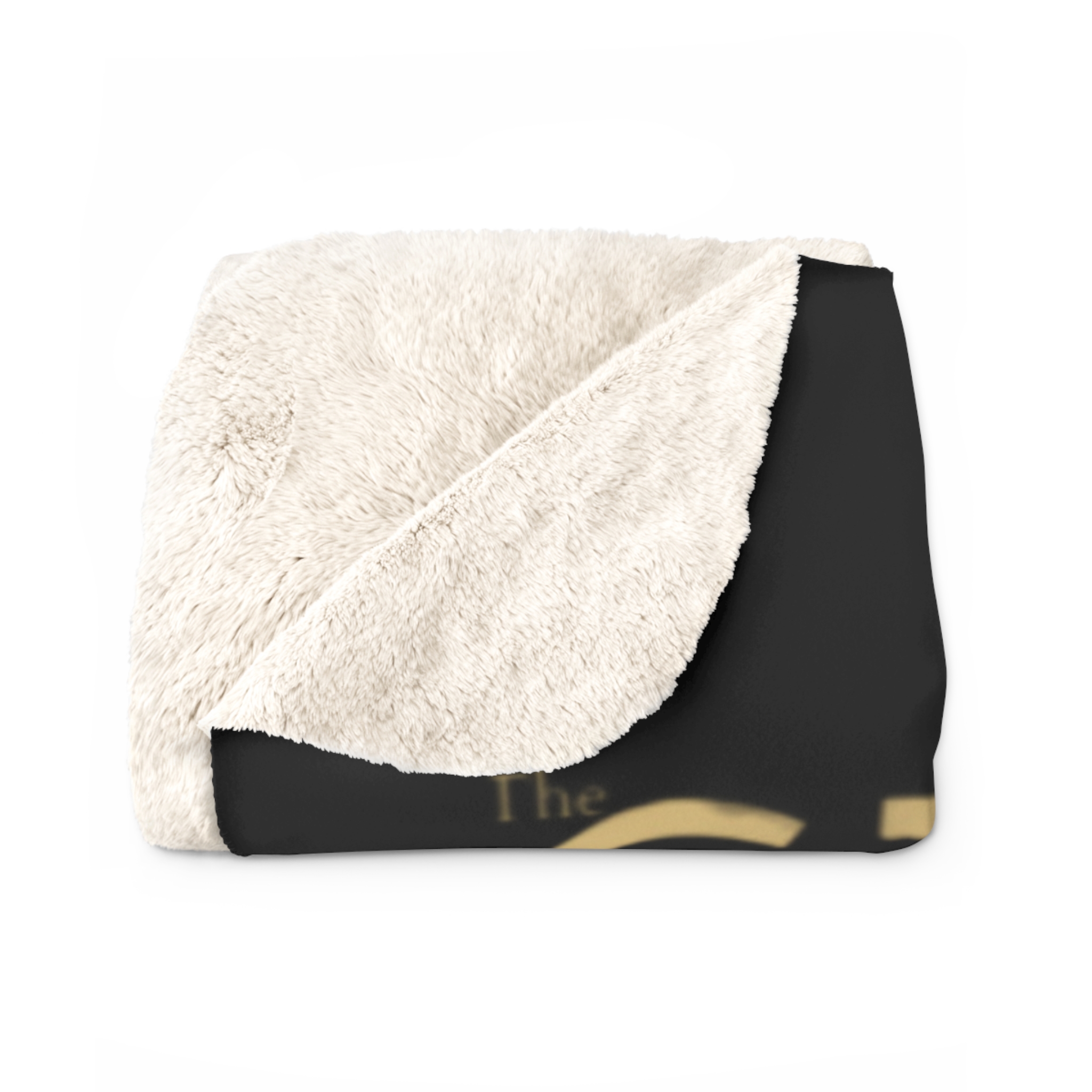 Strong & Brave Foundation Sherpa Blanket — Gold Ribbon Awareness Throw - Image 6