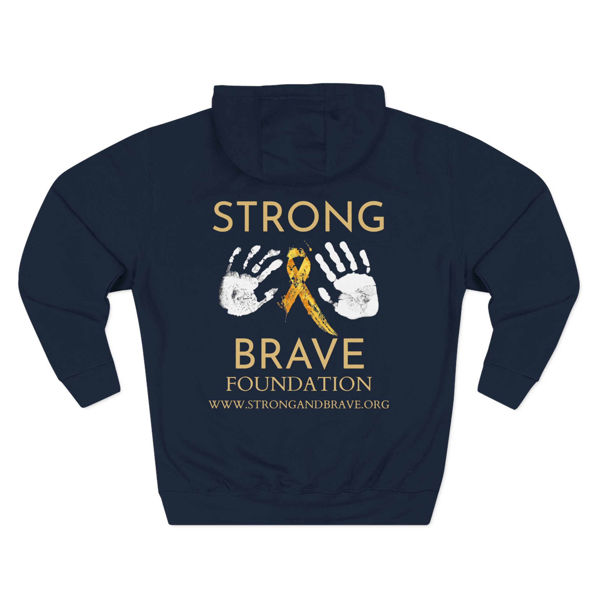 Hope Ribbon Hoodie — Awareness Ribbon Fleece Pullover - Image 2