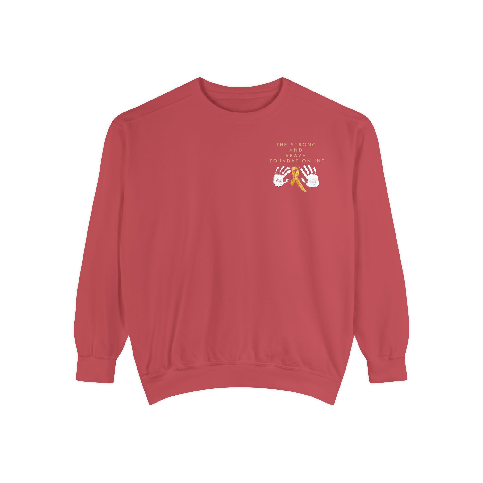 Strong & Brave Foundation Sweatshirt — Gold Ribbon Awareness Crewneck - Image 57