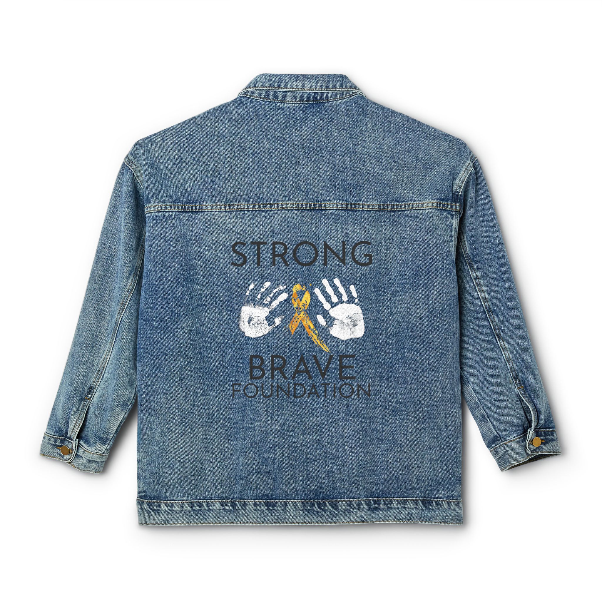 Denim Jacket Women's Supportive Family and Children Battling Cancer - Image 2
