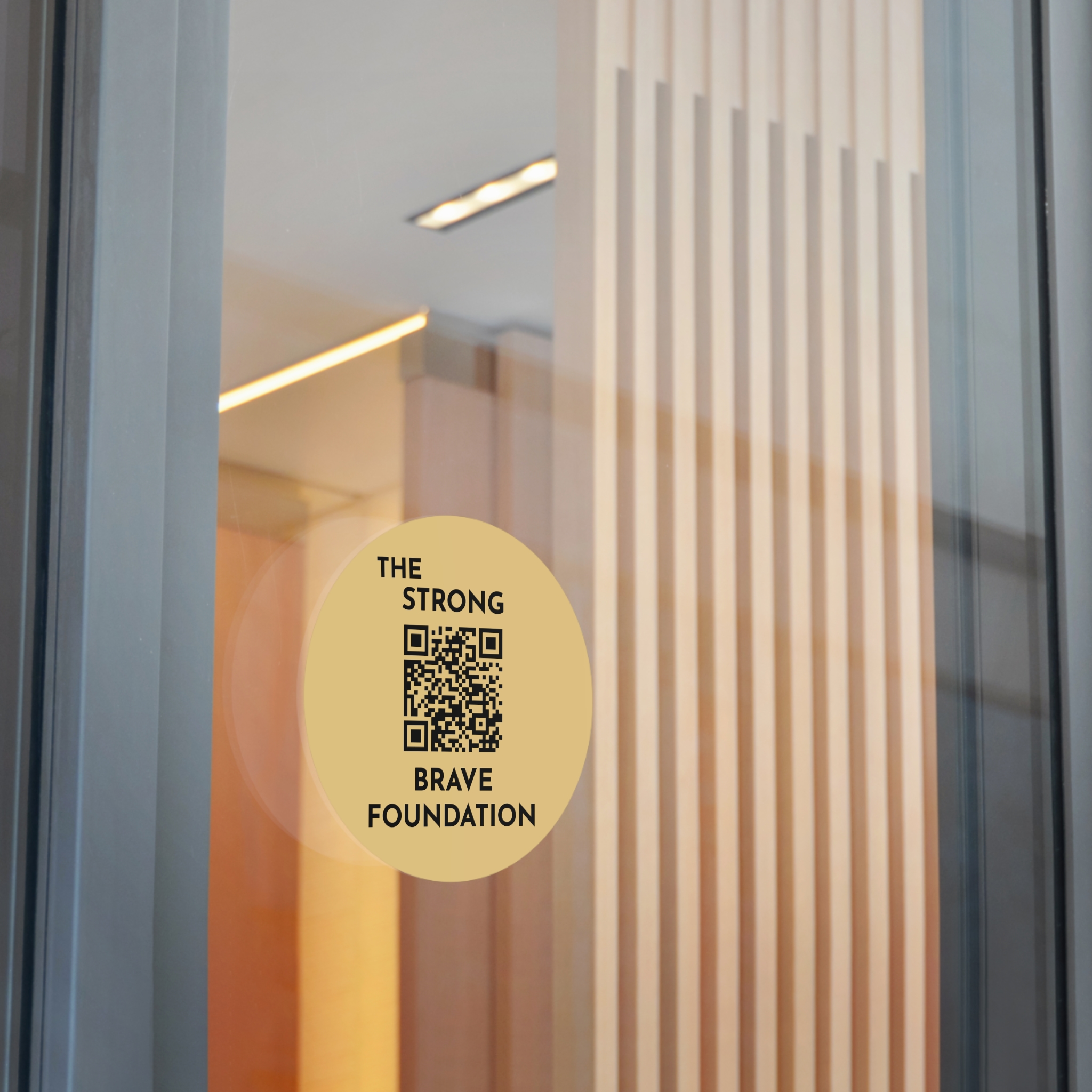 Strong & Brave Foundation-W/ QR Vinyl Stickers With QR - Empowering Support for Cancer Awareness - Image 15
