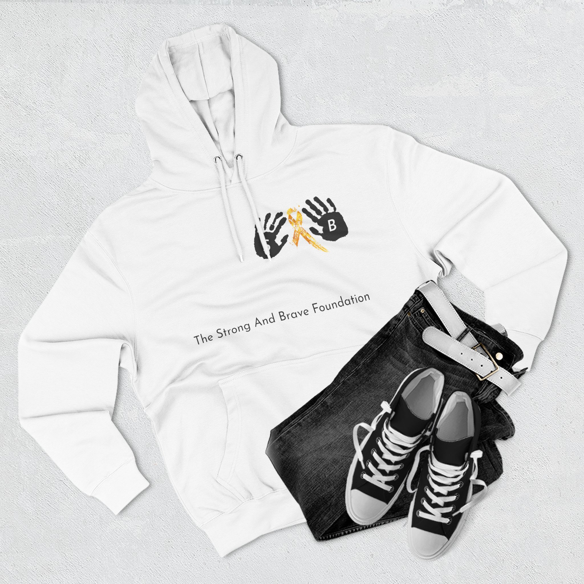 Three-Panel Fleece Hoodie - Image 3
