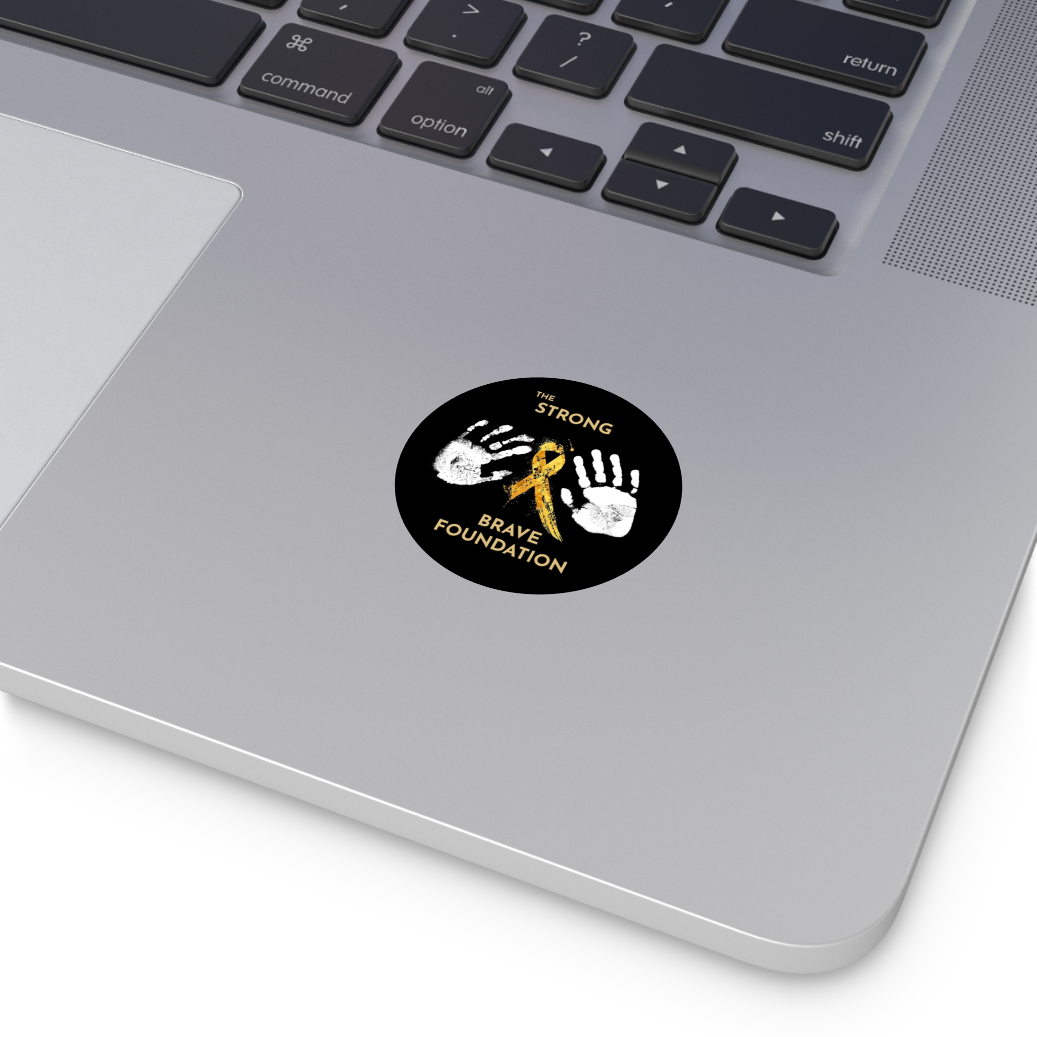Strong & Brave Foundation Vinyl Stickers - Empowering Support for Cancer Awareness - Image 4