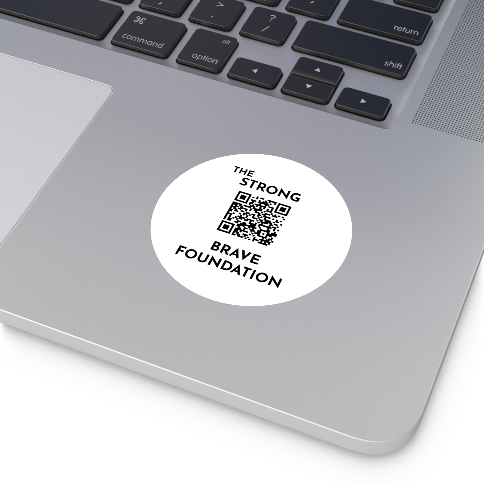 Strong & Brave Foundation-W/ QR Vinyl Stickers With QR - Empowering Support for Cancer Awareness - Image 12