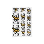 Awareness Ribbon Hand Temporary Tattoos — Gold Support Ribbon Body Stickers