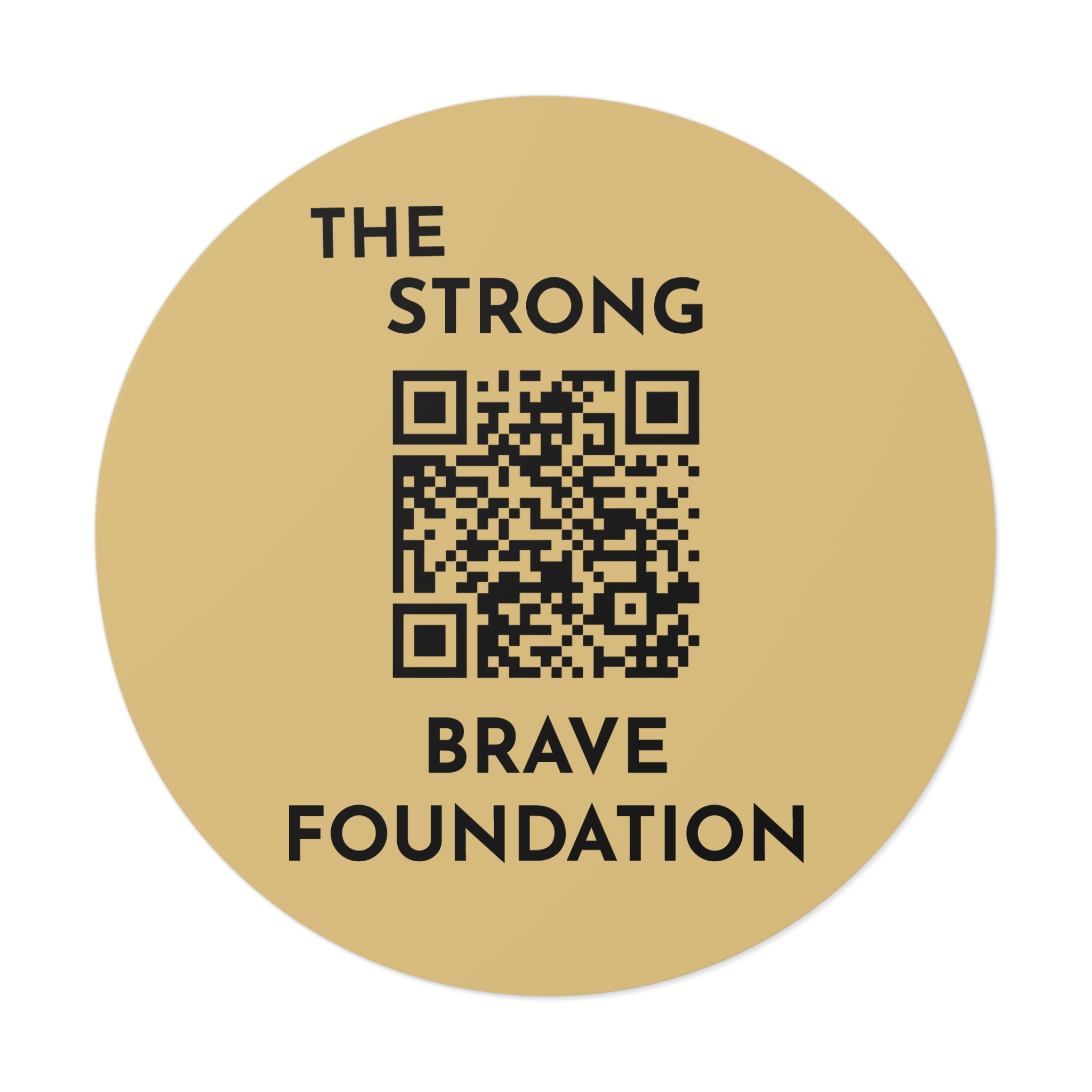 Strong & Brave Foundation-W/ QR Vinyl Stickers With QR - Empowering Support for Cancer Awareness - Image 13