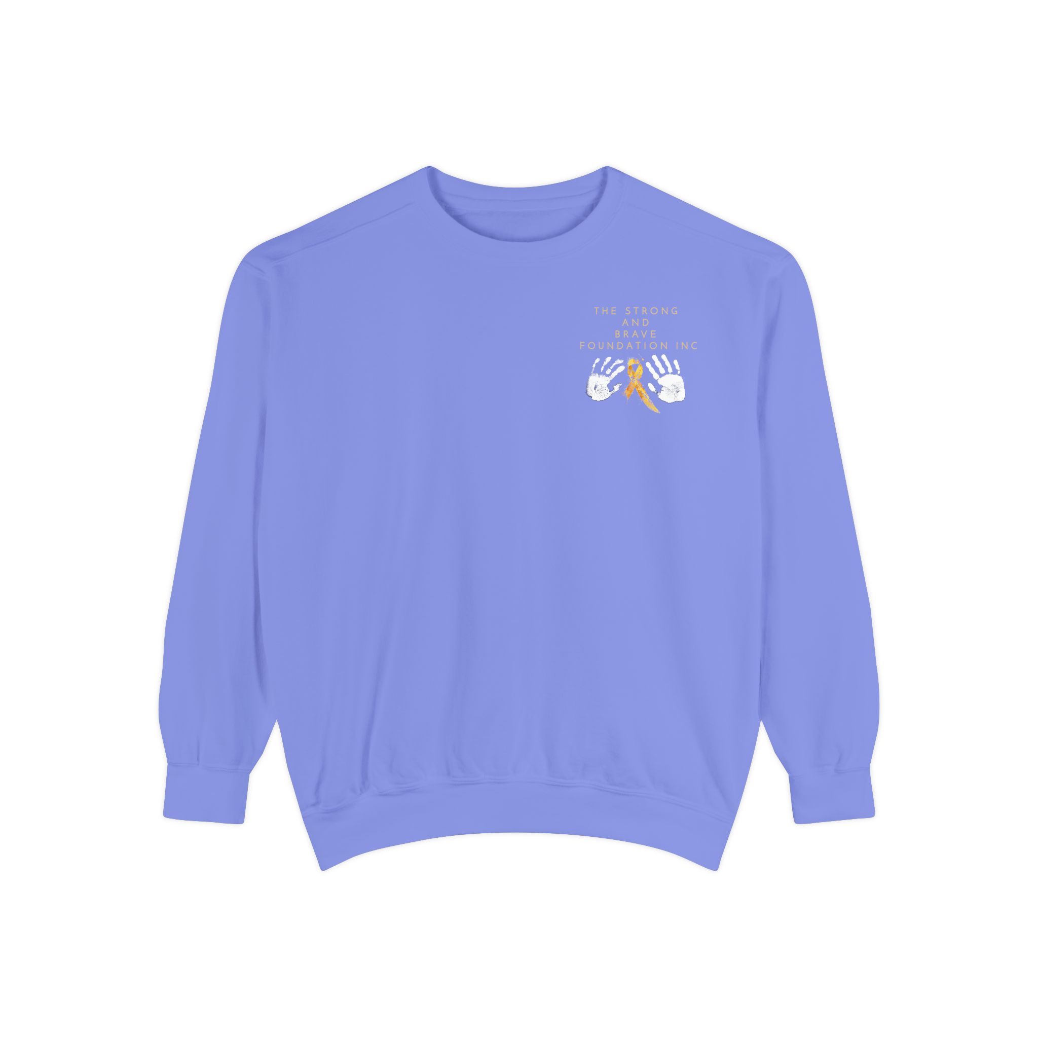 Strong & Brave Foundation Sweatshirt — Gold Ribbon Awareness Crewneck - Image 33