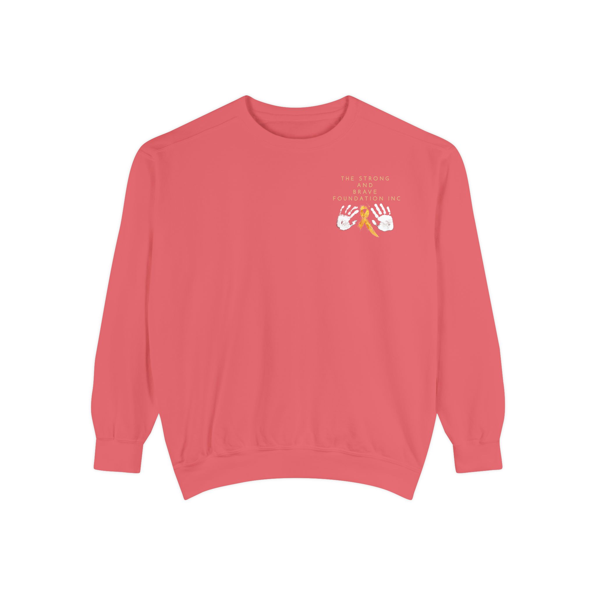 Strong & Brave Foundation Sweatshirt — Gold Ribbon Awareness Crewneck - Image 53