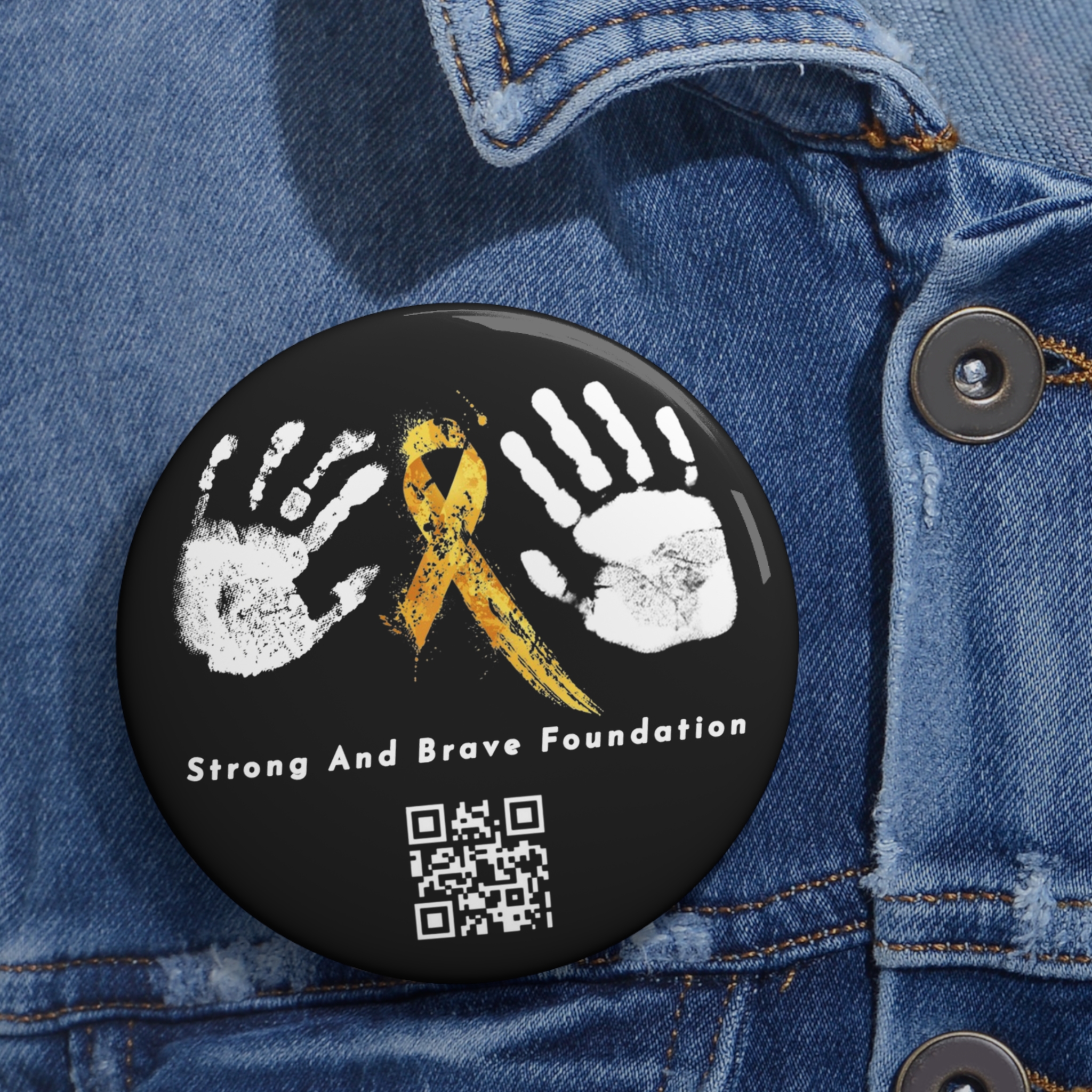Hand Print -TSABF- Pin Buttons - Image 6
