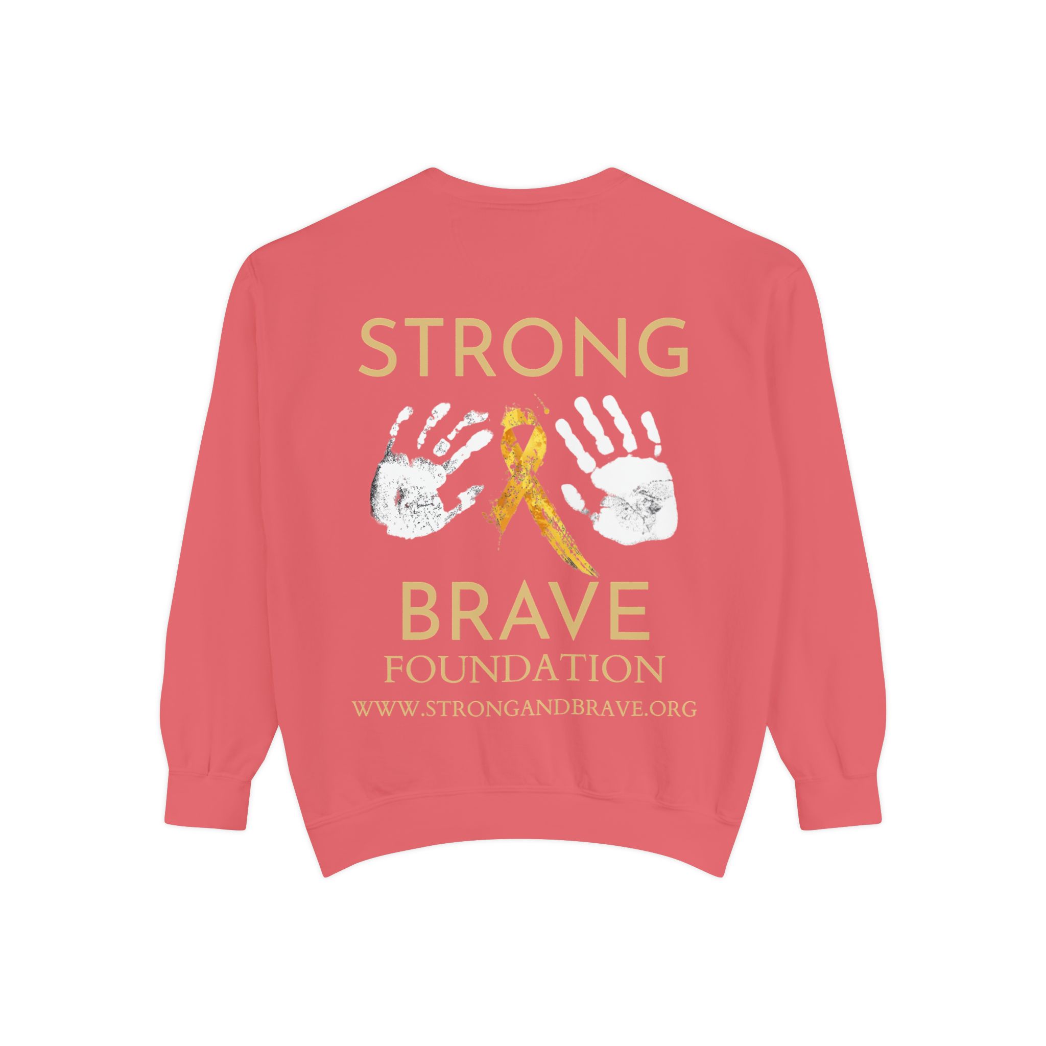 Strong & Brave Foundation Sweatshirt — Gold Ribbon Awareness Crewneck - Image 54